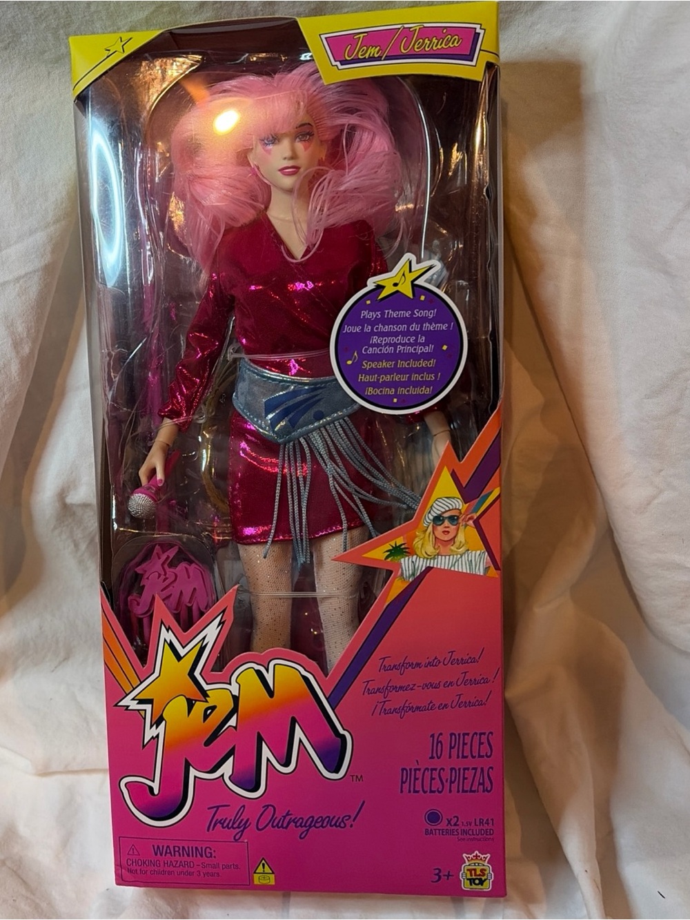 Jem & The Holograms Pink Doll - Collectible Toy